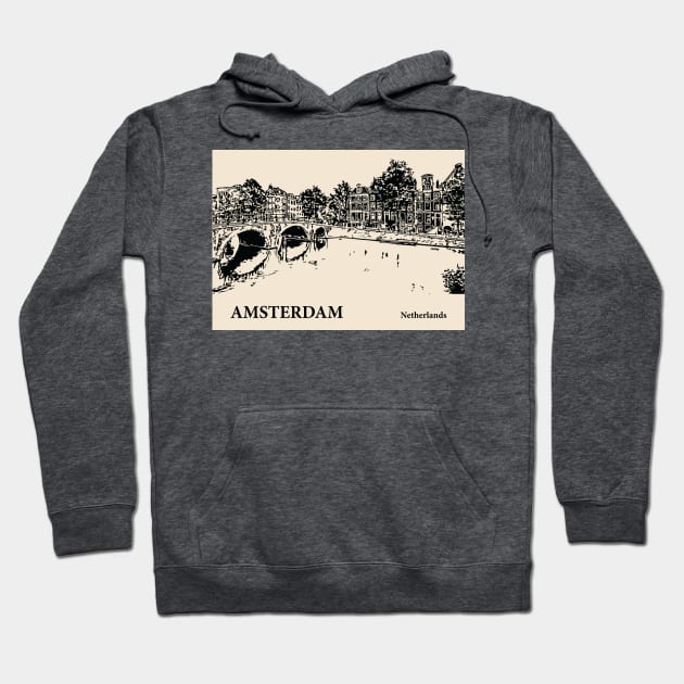 Amsterdam - Netherlands Hoodie by Lakeric